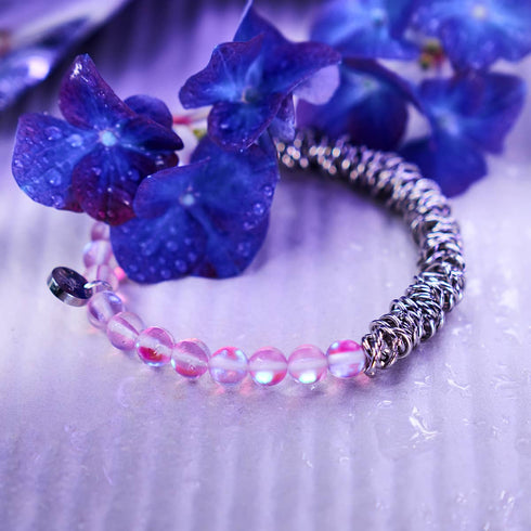 Lavande | Argent | Bracelet Mermaid Glass x Links of Love